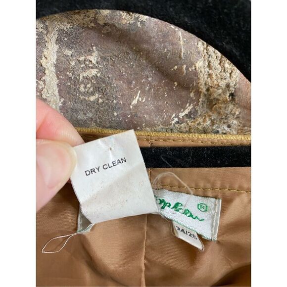 Ulla Popken Vintage Camel Brown Wool Blend Relax Fit Coat Women’s SZ 24/26 - Picture 11 of 11